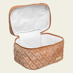 Bolsa Baú Térmica de Veludo Caramelo P