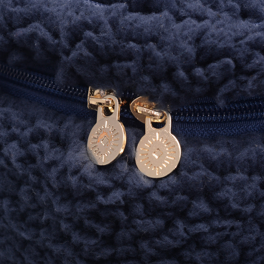 NECESSAIRE LÃ CARAPINHA AZUL MARINHO