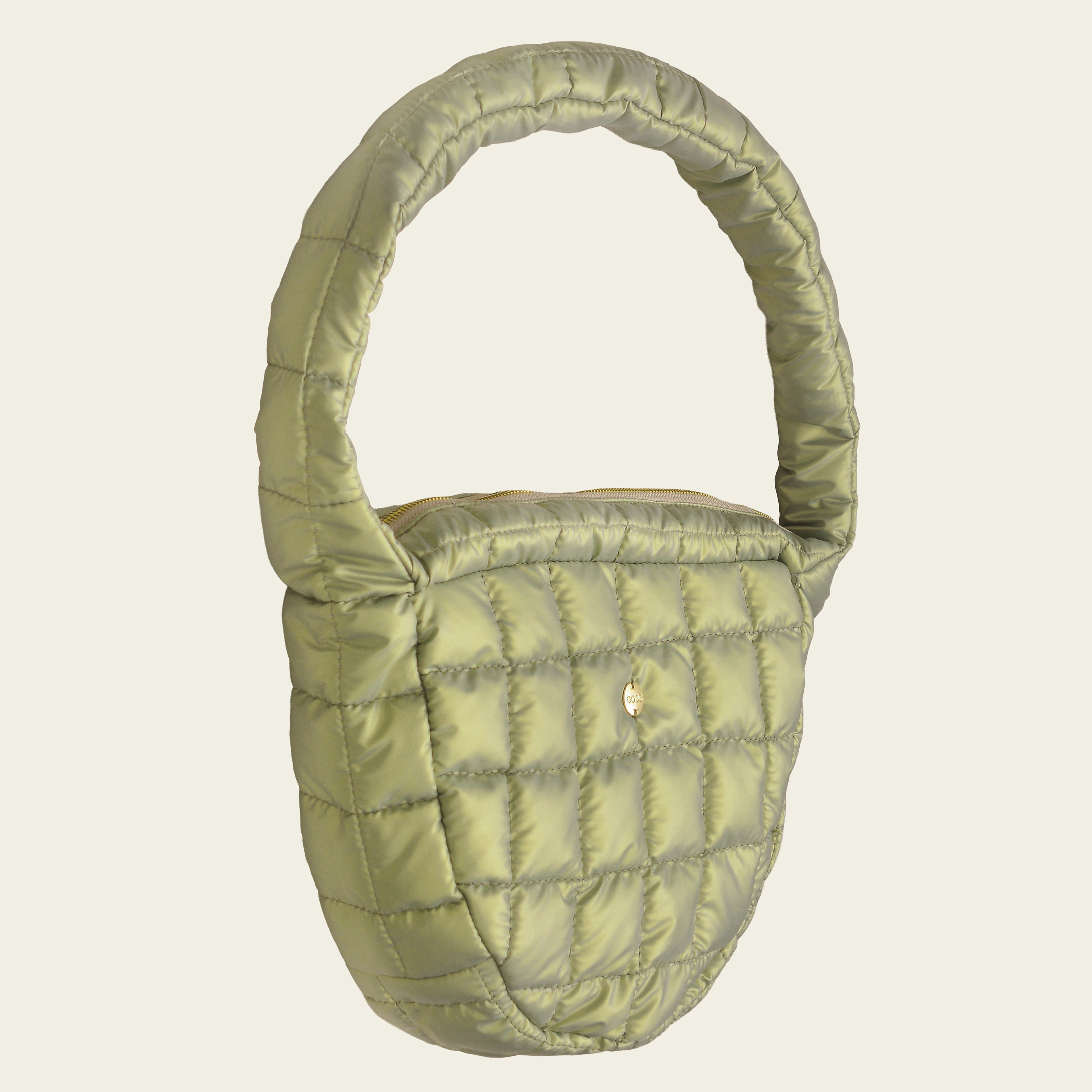 BOLSA HOLOGRÁFICA - OLIVE PUFF VERDE
