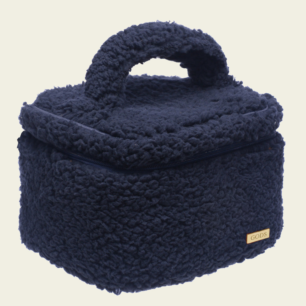 NECESSAIRE LÃ CARAPINHA AZUL MARINHO