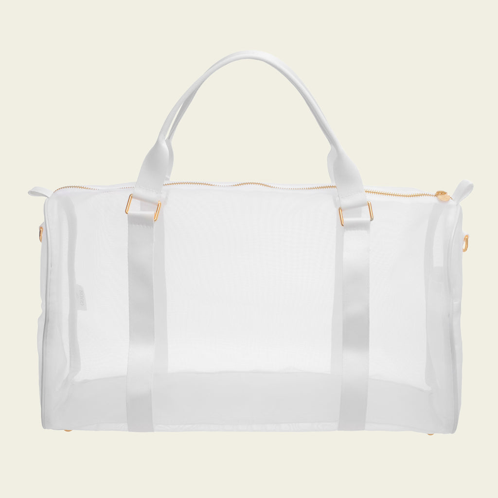 Kit Essencial de Bolsas em Tela Nylon Branca (P, M, G)