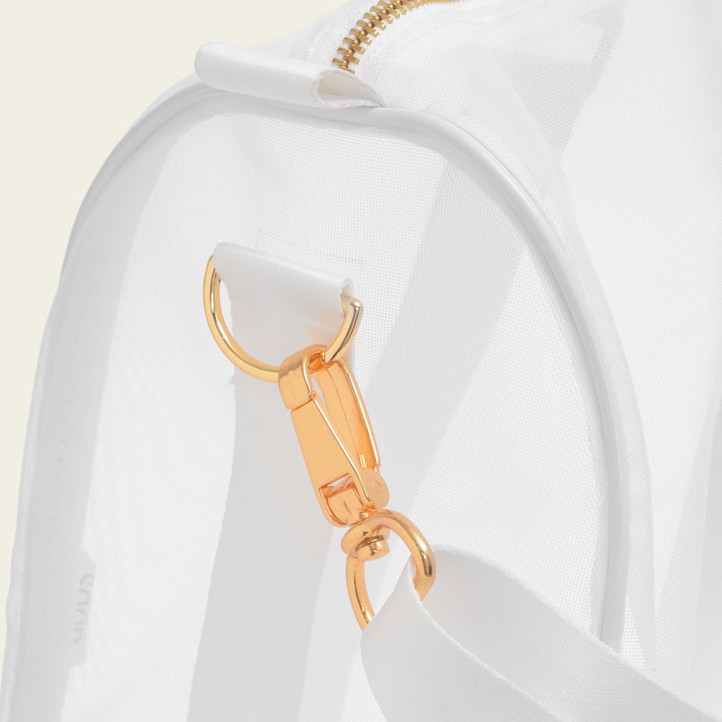 Kit Essencial de Bolsas em Tela Nylon Branca (P, M, G)