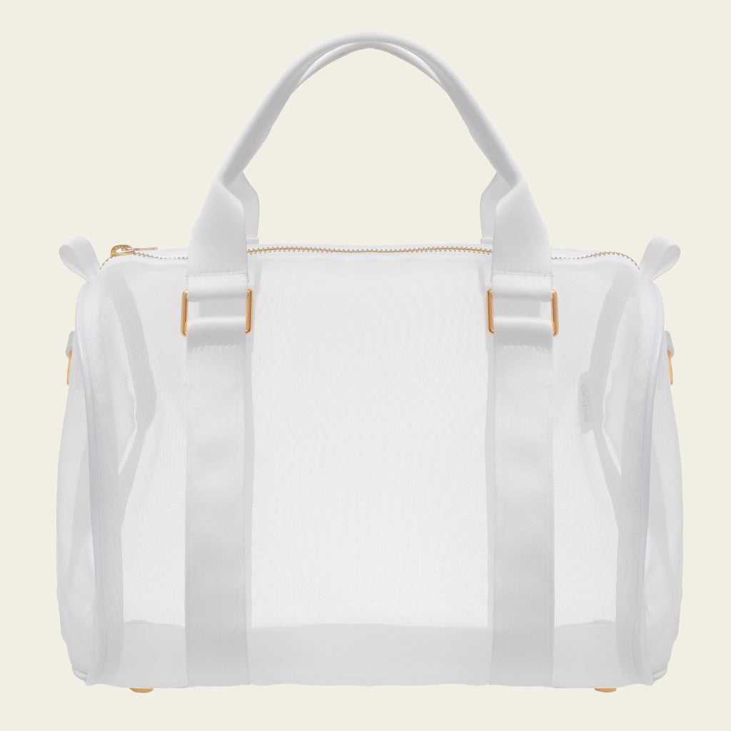Kit Essencial de Bolsas em Tela Nylon Branca (P, M, G)