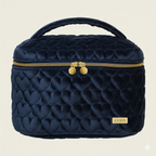 Bolsa Baú Térmica de Veludo Marinho M