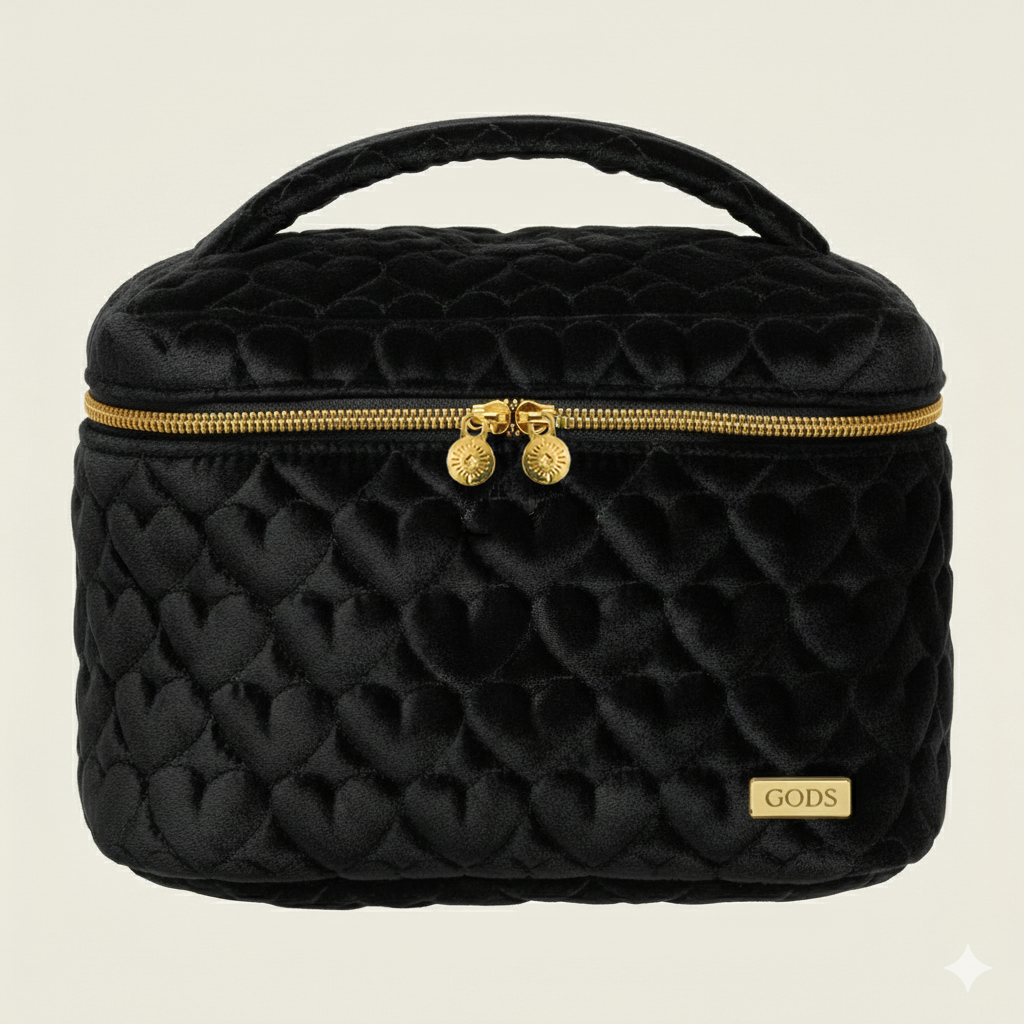 Bolsa Baú Térmica de Veludo Preto M