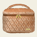 Bolsa Baú Térmica de Veludo Caramelo P